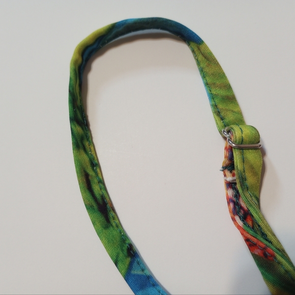 Multi Colored Snake Print Off Shoulder Crop Top SZ XL by Venus - Picture 7 of 11